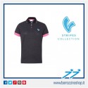 POLO V-STRIPES DONNA COLORE BLACK M/C WOMAN