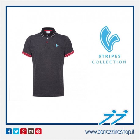 POLO V-STRIPES UOMO COLORE BLACK M/C MAN