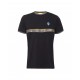 T-SHIRT V-STRIPES UOMO NERA M/C MAN BLACK