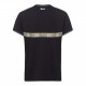 T-SHIRT V-STRIPES UOMO NERA M/C MAN BLACK