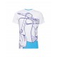 T-SHIRT UOMO VESPA YOUNG BIANCA - CELESTE M/C