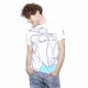 T-SHIRT UOMO VESPA YOUNG BIANCA - CELESTE M/C