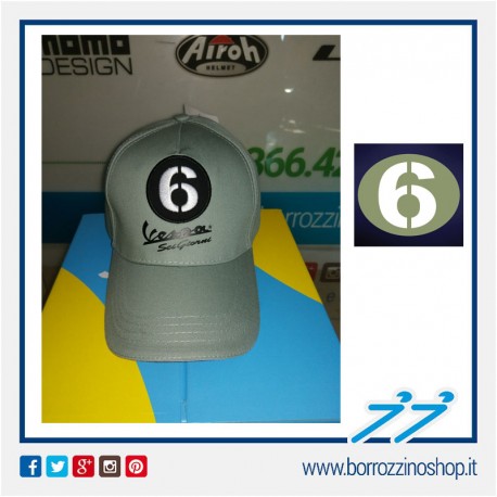 BERRETTO CAPPELLINO VESPA "6 GIORNI" VERDE
