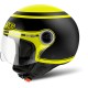 CASCO MOTO JET AIROH COMPACT PRO BEEZE GIALLO - NERO OPACO