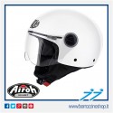 CASCO MOTO JET AIROH COMPACT PRO BIANCO LUCIDO - WHITE GLOSS