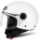 CASCO MOTO JET AIROH COMPACT PRO BIANCO LUCIDO - WHITE GLOSS