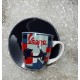 SET 4 TAZZINE CAFFE IN CERAMICA COLORATE LOGO VESPA
