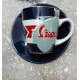 SET 4 TAZZINE CAFFE IN CERAMICA COLORATE LOGO VESPA