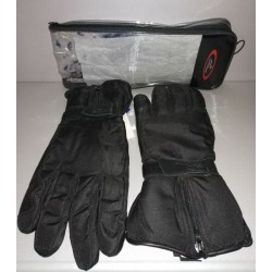 GUANTO GUANTI SCOTLAND ZIP con cerniera ANTIPIOGGIA MOTO SCOOTER NYLON IN PILE CALDO ANTISCIVOLO
