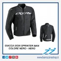GIUBBINO TESSUTO UOMO IXON SPRINTER IMPERMEABILE NERO IMBOTTITURA INTERNA REMOVIBILE