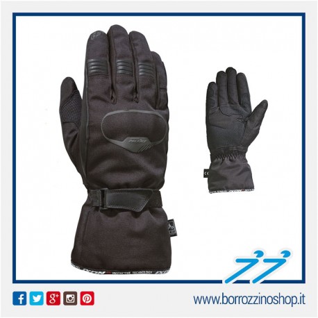 GUANTI INVERNALI IXON PRO RUSH NERO BLACK MOTO SCOOTER IN POLIESTERE GLOVES