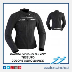 GIACCA GIUBBINO DONNA IXON HELIA LADY TESSUTO NERO-BIANCO IMBOTTITURA INTERNA REMOVIBILE