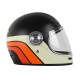 CASCO ORIGINE VEGA BLACK MATT CASCO MOTO VINTAGE IN FIBRA RETRO