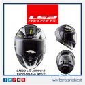 CASCO INTEGRALE MOTO IN FIBRA COMPOSITA LS2 FF323 ARROW R TECHNO WHITE BLACK CON PINLOCK INCLUSO