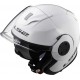 CASCO VERSO LS2 JET VISIERA LUNGA + VISIERINA OF570 BIANCO LUCIDO - GLOSS WHITE