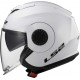 CASCO VERSO LS2 JET VISIERA LUNGA + VISIERINA OF570 BIANCO LUCIDO - GLOSS WHITE