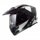 CASCO MODULARE LS2 METRO SUB BIANCO LUCIDO NERO - FF324 KPA