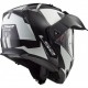 CASCO MODULARE LS2 METRO SUB BIANCO LUCIDO NERO - FF324 KPA