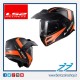 CASCO MODULARE LS2 METRO RAPID NERO OPACO ARANCIO - FF324 KPA