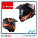 CASCO MODULARE LS2 METRO RAPID NERO OPACO ARANCIO - FF324 KPA