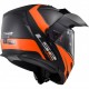 CASCO MODULARE LS2 METRO RAPID NERO OPACO ARANCIO - FF324 KPA