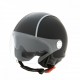CASCO PIAGGIO NERO OPACO CARBONSKIN CON VISIERA AVIATORE E VISIERINO PARASOLE