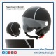 CASCO PIAGGIO NERO OPACO CARBONSKIN CON VISIERA AVIATORE E VISIERINO PARASOLE