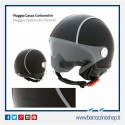 CASCO PIAGGIO NERO OPACO CARBONSKIN CON VISIERA AVIATORE E VISIERINO PARASOLE