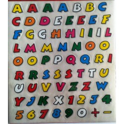 FOGLIO ADESIVO LETTERE E NUMERI DOC od. 1208 - LETTER DOC h 20 mm