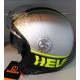 CASCO JET HEVIK GRAFICA COOL GRIGIO - NERO - GIALLO FLUO