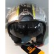 CASCO JET HEVIK GRAFICA COOL GRIGIO - NERO - GIALLO FLUO