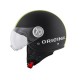 CASCO JET KV20 RIO SLIGHT COLORE NERO OPACO GIALLO FLUO KAPPA