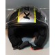 CASCO JET KV20 RIO SLIGHT COLORE NERO OPACO GIALLO FLUO KAPPA