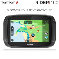 TOMTOM RIDER 450 NAVIGATORE SATELLITARE MOTO GPS MAPPE DEL MONDO / AUTOVELOX GRATIS A VITA