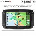 TOMTOM RIDER 450 NAVIGATORE SATELLITARE MOTO GPS MAPPE DEL MONDO / AUTOVELOX GRATIS A VITA