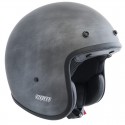 CASCO IN FIBRA CGM 170W CHALLENGE GRIGIO OPACO Moto Jet Vintage Custom