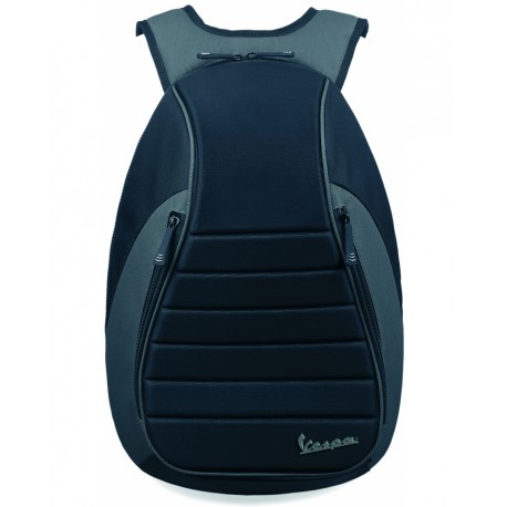 ZAINO SEAT BLACK / GREY - nero grigio DISEGNO SELLA VESPA GTS