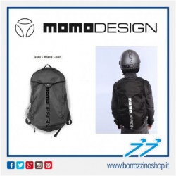 ZAINO GRIGIO - LOGO NERO MOMODESIGN BACKPACK MD-ONE 2019