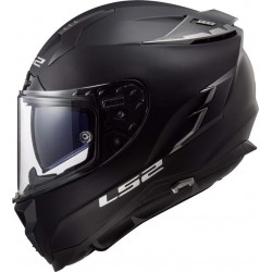 CASCO FIBRA HPFC LS2 FF327 CHALLENGER Solid NERO OPACO con visierino interno parasole