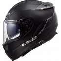 CASCO FIBRA HPFC LS2 FF327 CHALLENGER Solid NERO OPACO con visierino interno parasole
