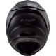CASCO FIBRA HPFC LS2 FF327 CHALLENGER Solid NERO OPACO con visierino interno parasole