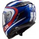 CASCO FIBRA HPFC LS2 FF327 CHALLENGER FUSION BLUE RED con visierino interno parasole