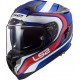 CASCO FIBRA HPFC LS2 FF327 CHALLENGER FUSION BLUE RED con visierino interno parasole