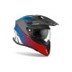 CASCO MOTO AIROH COMMANDER PROGRESS BLUE RED / BLU ROSSO OPACO FIBRA HPC
