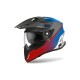 CASCO MOTO AIROH COMMANDER PROGRESS BLUE RED / BLU ROSSO OPACO FIBRA HPC