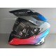 CASCO MOTO AIROH COMMANDER PROGRESS BLUE RED / BLU ROSSO OPACO FIBRA HPC