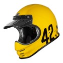 CASCO ORIGINE VIRGO DANNY INTEGRALE Vintage anni '70 GIALLO LUCIDO