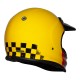 CASCO ORIGINE VIRGO DANNY INTEGRALE Vintage anni '70 GIALLO LUCIDO