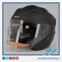 CASCO JET DOPPIA VISIERA SKA-P BOLT NERO OPACO - VISIERA INTERNA PARASOLE