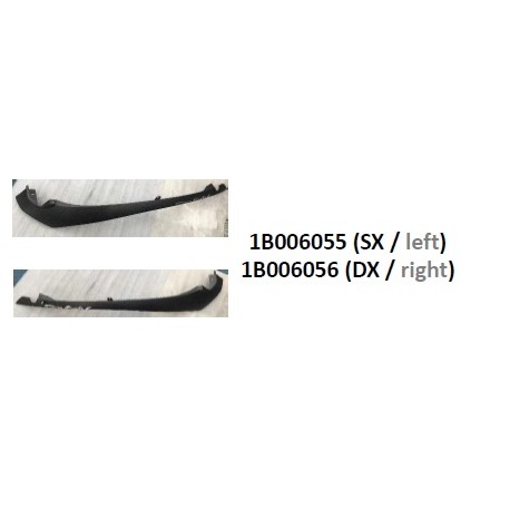 FASCIA SOTTOSELLA SX - CARBON LOOK -